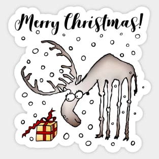 Christmas reindeer Sticker